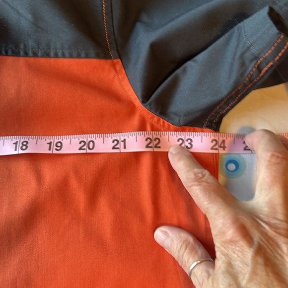 HARLEY DAVIDSON METAL BUTTON UP SHORT SLEEVE ORANGE COLOR BLOCK SHIRT SZ L - Picture 11 of 13